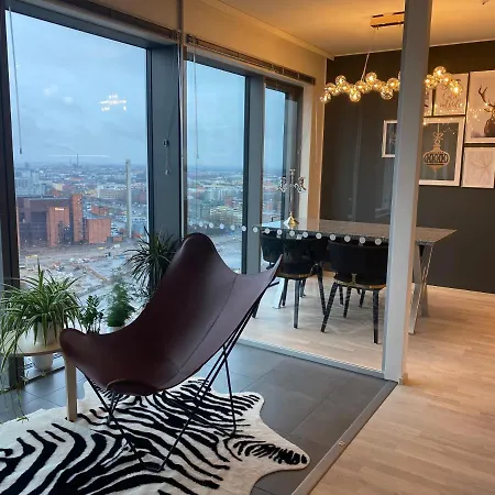 דירה Sky View-27Th Floor Modern Apartment Kids Welcome *
